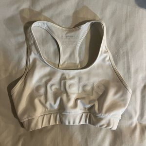 White Adidas Sports Bra
